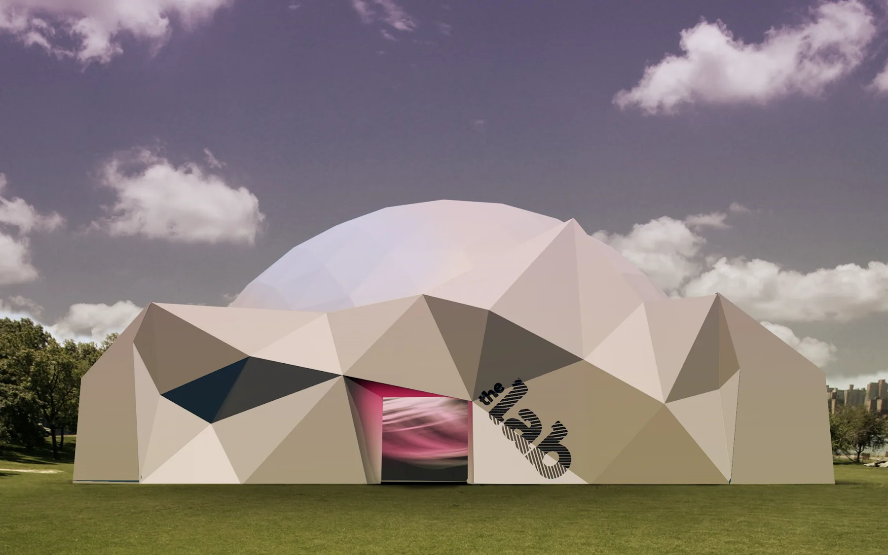 Original concept rendering of the LAB façade